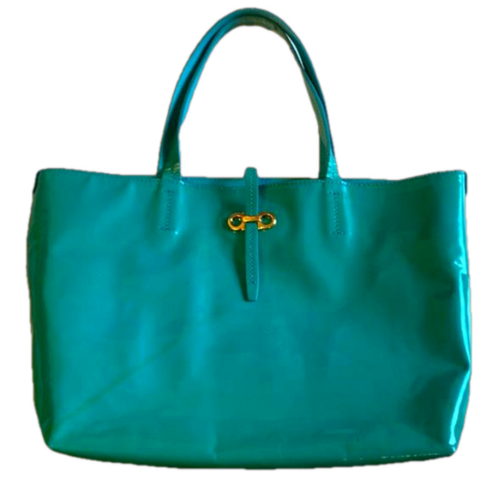 Salvatore Ferragamo patent leather tote bag - Picture 1 of 12